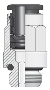 RT Dati tecnici dei raccordi rapidi in ottone technical data Technischen Daten der Fluido Aria compressa (altri fluidi a richiesta) Pressione di esercizio Tubo: Ø4 Ø10 mm Pressione (con temperatura