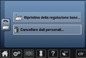 Ricamo Cancellare tutti disegni salvati Il programma offre la possibilità di cancellare l intero contenuto della chiavetta USB o della cartella «Disegni personali» in una sola volta.