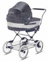 TECHNICAL INFO & OPTIONAL ACCESSORIES INCLUDED Carrycot Matching bag Chassis Storage basket OPTIONAL