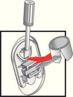 2 Scarico in un sifone: Attenzione: i punto di raccordo deve essere fissato con una fascetta stringitubo da, Ø 24-40 mm (materiale reperibile in ferramenta). 3 Chiudere il rubinetto dell'acqua.