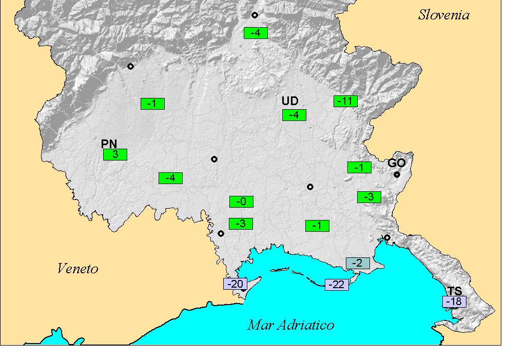 Come sta cambiando il clima in regione Pioggia