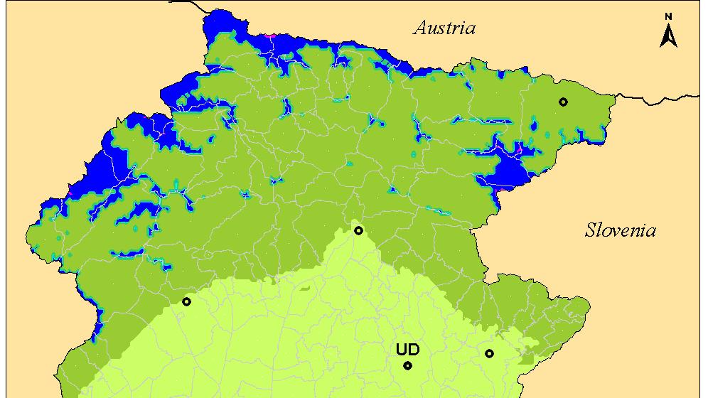 Clima in FVG Köppen -climi mesotermi C (Climi temperati delle