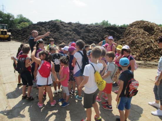 pista, sempre in sella alla nostra bicicletta. Il compost si fa con l erba e con i rami. ALICE I.