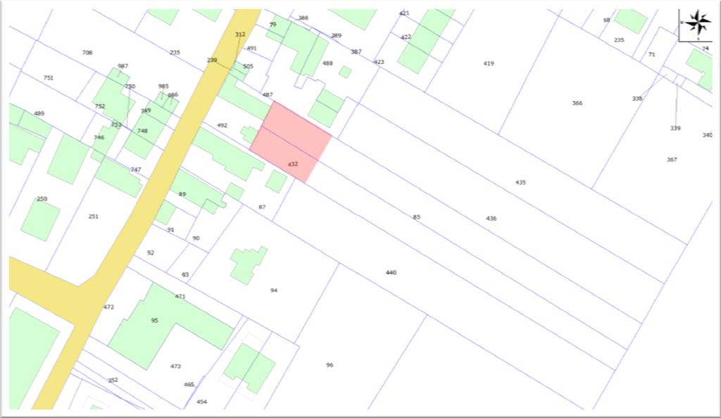 N 5 Ditta richiedente Gueraldo Umberto Dacome Michela Identificazione area oggetto della richiesta di riclassificazione Porzione terreno foglio 21 mapp. 85-432.