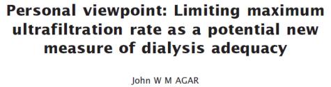 prevenzione/trattamento RIVALUTAZIONE DEL TRATTAMENTO DIALITICO Two principles apply to acute volume change in hemodialysis: 1. 2.