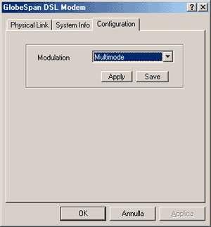 Nella cartella Configuration verificare che la voce Modulation sia impostata su Multimode