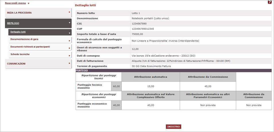 N.B. Per ogni RdO presente in elenco puoi visualizzare tutti i Dettagli della richiesta inviata dall Amministrazione scaricabili in un unico documento riepilogativo in formato PDF.