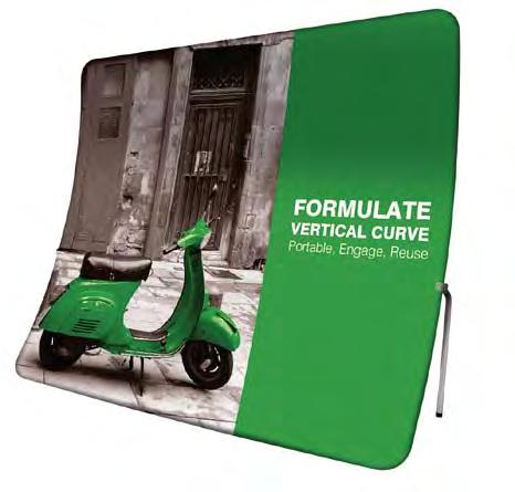 FMLT-WS10-C - Completo di borsa per il trasporto 2900 (l) x 2340 (h) x 350mm (p) Nuovo Formulate Verticale Curvo 3.