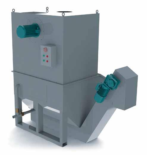 Sludge redge Idrodust ompact Polluted air lean ir Polluted air inlet Idrodust ompact ir outlet Sludge removal Sludge discharge Sludge Operation The Idrodust equipped with Sludge redge is a