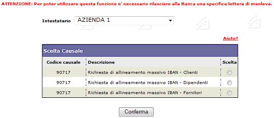 3.4.7. Allineamento IBAN Web 3.4.7.1.