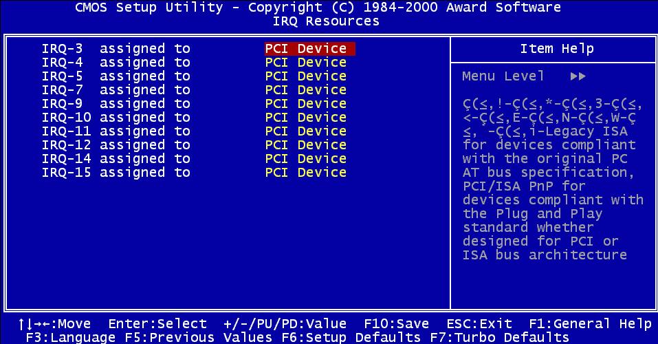 PNP/PCI Configuration >