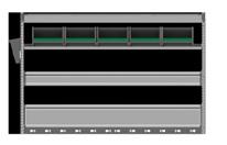 340 x A 1000 mm n 2 vasche di alluminio con