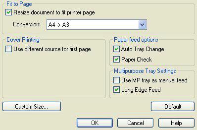 pagina di dimensioni differenti, senza modificare i dati di stampa. Questa funzione non è disponibile con il driver PCL di Windows.