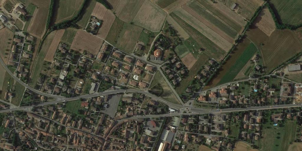 Area a verde privato tra la SP 155, via Ferreri e il prolungamento di via Mombarone L'area, di proprietà della Parrocchia di S.