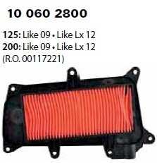 R100600740 Filtro aria Kymco Grand Dink 125/250 R100600740 R100602800 Filtro aria Kymco Like 125/200 R100602800