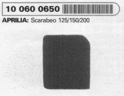 Scarabeo 125-250 rotax piag AP8102832 R100600650 Filtro aria Scarabeo