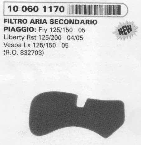 AP8202249 AP8104242 Filtro aria Scarabeo 500 Atlantic AP8104242 R100601220