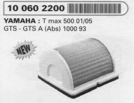 Filtro aria T-Max 500 01/07 cinghia R100602360