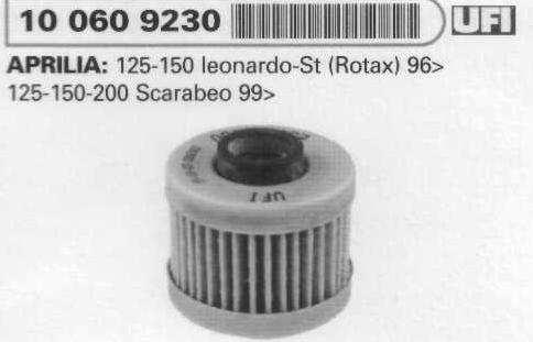 R100609045 AP8122631 Filtro olio rete leonardo 250 AP8122631 R100609490 Filtro olio Scarab Light 125 Champion R100609490 AP3HAA000309 Filtro olio Scarab Light 125-200 '07 AP3HAA000309