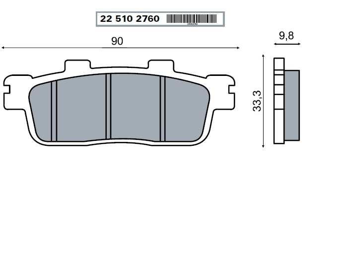 Agil R225100350 R225102760 Pastiglie Kymco Downtown sup Dink post