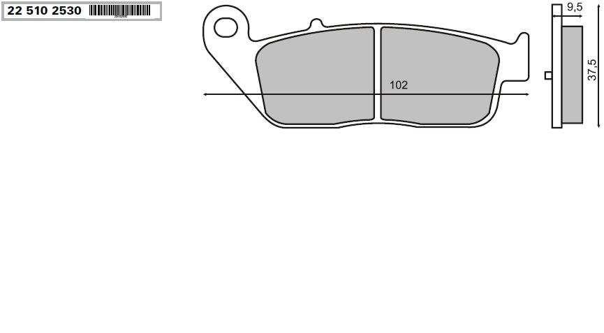 R225102520 Pastiglie Kymco People Xciting post R225102520c/pi R225102530 Pastiglie Kymco Xciting 500 05/08 post