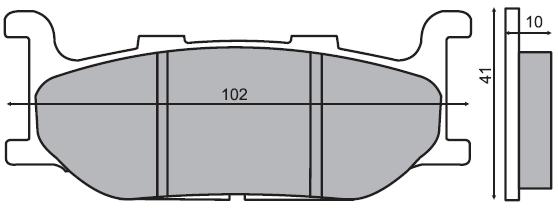 kevlar R225100401 R225100400 Pastiglie majesty