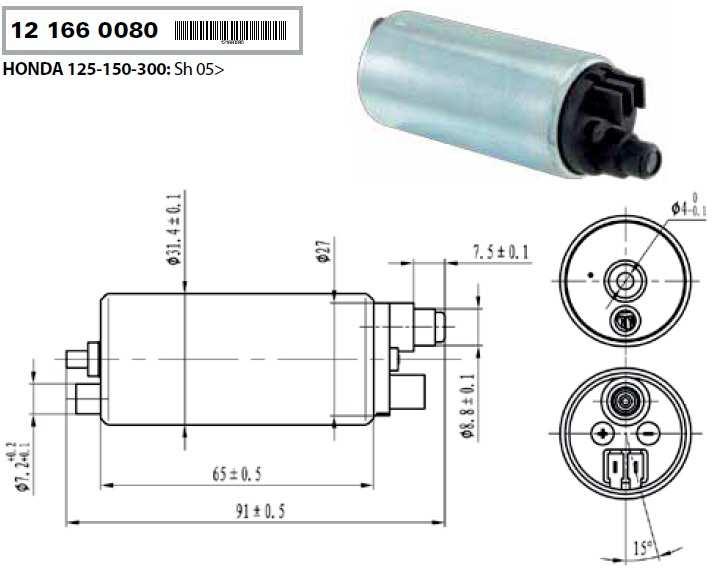 honda sh 150/300 ie R121660080 9603080 Pompa benzina iniez Vespa 300 bev scar 250