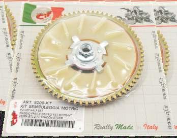 8200-KT KIT SEMIPULEGGIA MOTRICE HALF PULLEY KIT KIT composto da / Kit composed of: N. 1 ART. 5191 Dado / Nut N. 1 ART. 8200 Semipuleggia / Half pulley N.