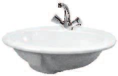 weight (Kg) 11,5 39084 In-set countertop washbasin Ontario 2 Lavabo soprapiano da incasso Disponibile per rubinetteria monoforo (foro centrale aperto).