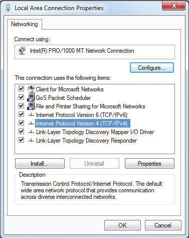 Figura 7-22 La finestra di dialogo Stato di Connessione alla rete locale con Windows 7 5.