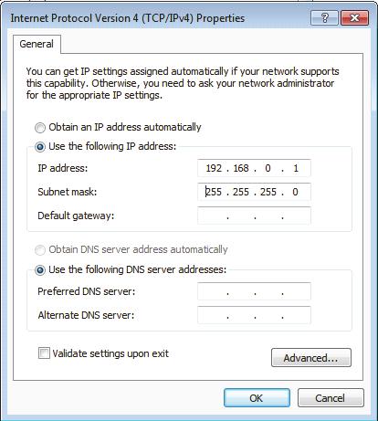 Figura 7-23 La finestra di dialogo Proprietà Protocollo Internet Versione 4 (TCP/IP) (Windows 7) 8.