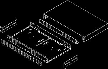 cassetto Alesature posteriori per passaggio cavi: 4 x 10 mm e 2 x 20 mm Kit managment opzionale Cassetti ottico vuoto Codice Descrizione N porte Bussole 80800 Cassetto vuoto estraibile 12 porte 12