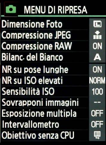 0 L A REFLEX DIGITALE Le simbologie adottate sono standard: TRIANGOLO.