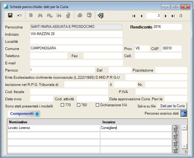 Verrà presentata la finestra per completare i dati mancanti e poi sarà possibile procedere con l invio.