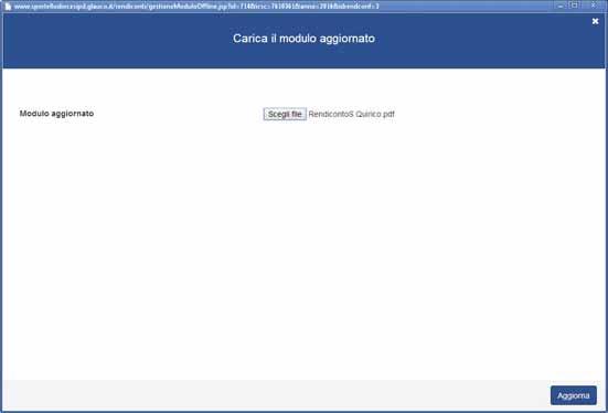 Il seguente messaggio confermerà che l importazione è andata a buon fine: Inserire quindi gli allegati richiesti tramite il