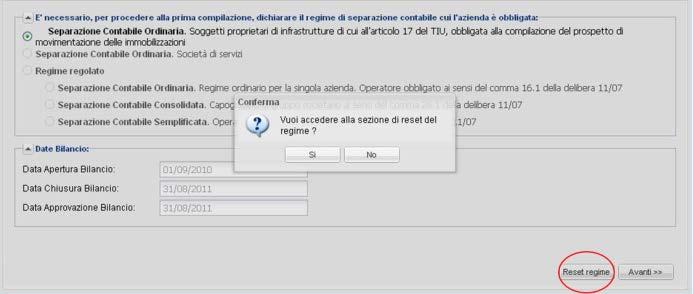 o del TIUC; di non optare per quanto previsto dal comma 20.2 del TIUC. In questo modo il sistema seleziona automaticamente il regime regolato.