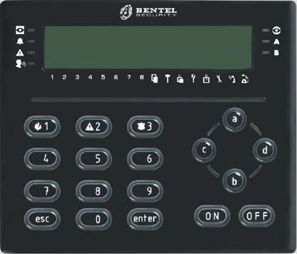 ABSOLUTA T-Line Tastiere di controllo LCD LCD Control