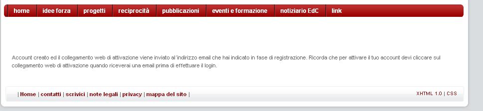 in fase di registrazione.