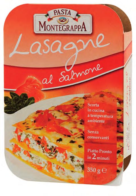 STABILIZZATI Lasagne al salmone Cannelloni ricotta e spinaci
