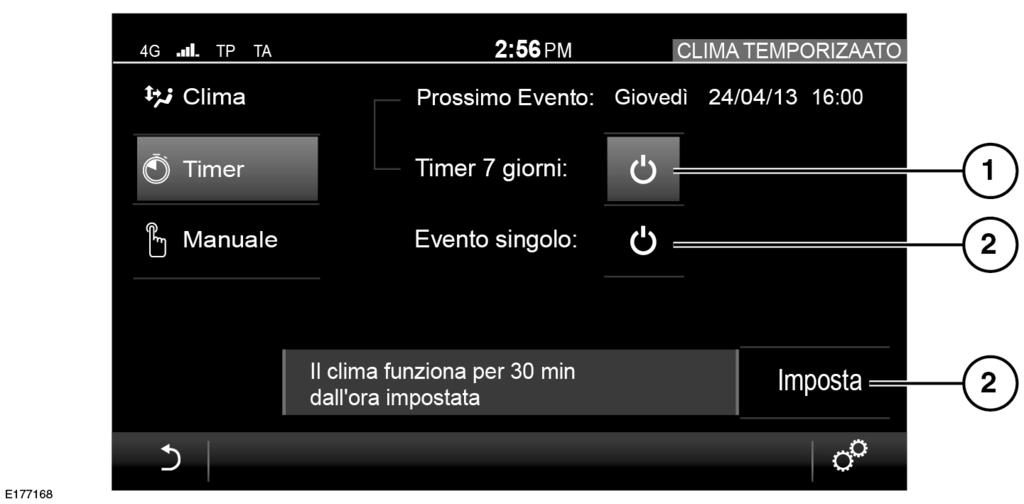 L Riscaldamento e ventilazione Se la temperatura del refrigerante è pari o superiore al valore richiesto.