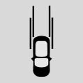 L Sensori di parcheggio Nota: i menu e le icone delle opzioni utente differiscono sui veicoli con solo telecamera posteriore o sistema di telecamere periferico.