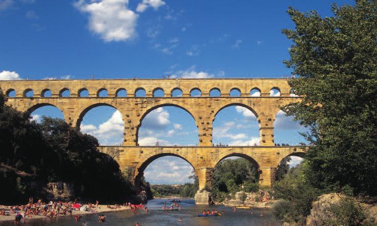 TERRA SULL ACQUA F 1-3.- Pont du Gard sopra il fiume Gardon. Acq