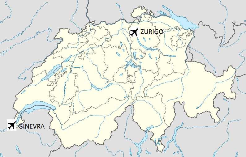 4.2.3 Svizzera I principali aeroporti della Svizzera sono l aeroporto di Zurigo e l aeroporto di Ginevra rispettivamente con 25.477.622 e 15.152.928 passeggeri transitati nel 2015.