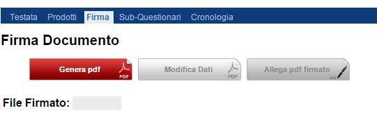 14 LINEE GUIDA PER GLI ENTI ADERENTI Firma digitale Nel caso in cui la Richiesta Fabbisogni richieda la firma digitale, per poter inviare il questionario è prima necessario firmarlo digitalmente Per