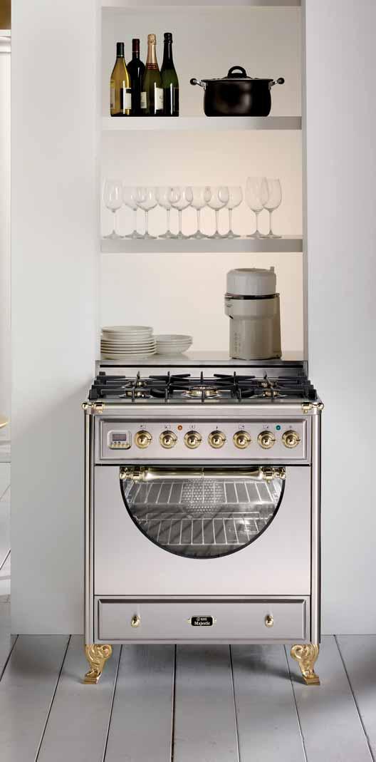 CUCINA MAJESTIC ANTIQUA MCA76 GAMMA COLORI: BIANCO ANTICO BLU ROSSO BORGOGNA BIANCO VERDE SMERALDO OPTIONAL RAL + 700,00 FINITURE STANDARD: OTTONE