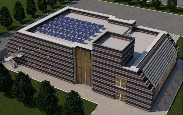 Il dimostratore Modulo Modello CAD del sito di sperimentazione «Modulo» Edificio aule e laboratori Office-like Impianto termico (teleriscaldamento e teleraffrescamento) Nuovo Impianto FV 10 kwp