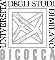 UNIVERSITÀ DEGLI STUDI DI MILANO BICOCCA DIPARTIMENTO DI SCIENZE