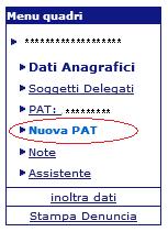 Per ogni sede dei lavori, luogo in cui si svolge la formazione in aula, deve essere istituita una nuova PAT all interno della quale sarà gestita la polizza allievi IeFP.