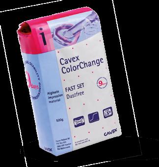 CODICE Fast Set CXAA025, CODICE Normal CXAA075 Cavex ColorChange Alginato con viraggio funzionale del colore Elevata resistenza alla rottura