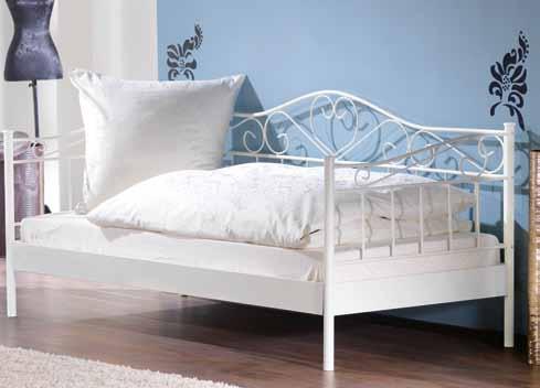 - Letto in metallo»princess«ferro. verniciato a polvere bianco-crema o nero.